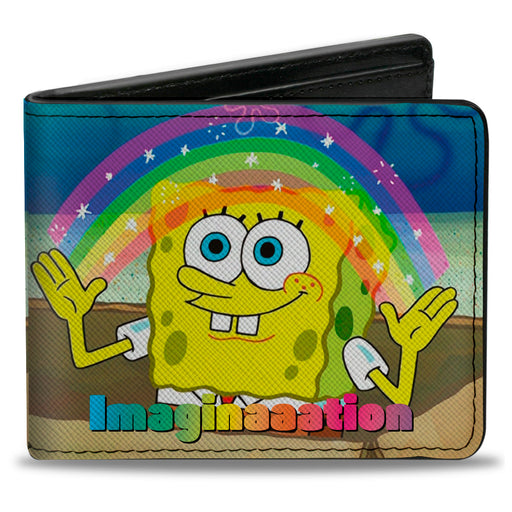 Bi-Fold Wallet - SpongeBob SquarePants IMAGINAAATION Smiling Rainbow Pose Bi-Fold Wallets Nickelodeon   