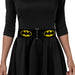 Cinch Waist Belt - Batman Shield Black Yellow Womens Cinch Waist Belts DC Comics   