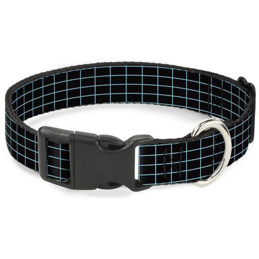 Plastic Clip Collar - Wire Grid Black/Blue Plastic Clip Collars Buckle-Down   