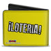 Bi-Fold Wallet - Loteria EL BARRIL Barrel + LOTERIA Quote Yellow Bi-Fold Wallets Loteria   
