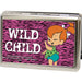 Business Card Holder - LARGE - Pebbles Winking Pose WILD CHILD FCG Pink Black White Metal ID Cases The Flintstones   