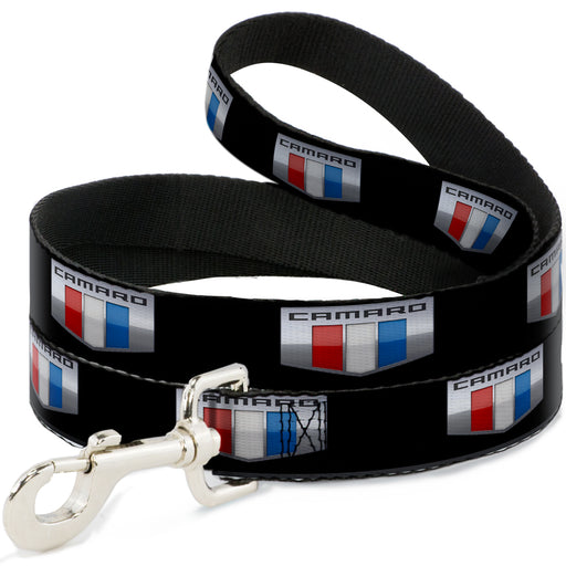 Dog Leash - CAMARO Six Badge Black/Silver/Red/White/Blue Dog Leashes GM General Motors   