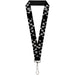 Lanyard - 1.0" - Scribble Checker Black White Lanyards Buckle-Down   