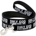 Dog Leash - ONLY GOD CAN JUDGE ME Bold Black/White Dog Leashes Buckle-Down   
