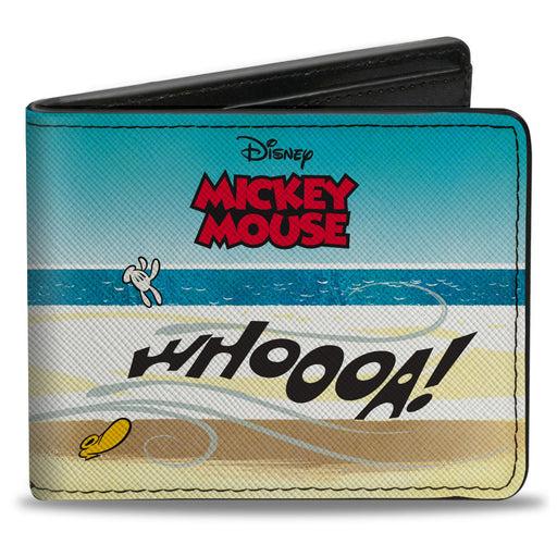 Bi-Fold Wallet - MICKEY MOUSE Blown Away WHOOOA! Boardwalk Scene Bi-Fold Wallets Disney   