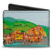 Bi-Fold Wallet - Luca Italy PORTOROSSO Seaside Village Scene Bi-Fold Wallets Disney   
