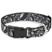Plastic Clip Collar - Steal Your Face Stacked Gray Plastic Clip Collars Grateful Dead   