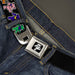Grateful Dead Bear Seatbelt Belt - Dancing Bears Black/Multi Color Webbing Seatbelt Belts Grateful Dead   