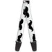 Guitar Strap - Mustaches White Black Guitar Straps Buckle-Down   