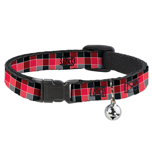 Cat Collar Breakaway - Checker Mosaic Red Breakaway Cat Collars Buckle-Down   