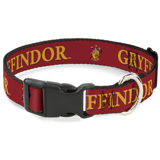 Plastic Clip Collar - Harry Potter GRYFFINDOR & Crest Black/Red Plastic Clip Collars The Wizarding World of Harry Potter   