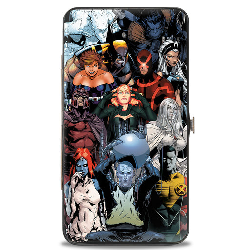MARVEL X-MEN Hinged Wallet - X-Men 12-Mutants Character Group Pose Hinged Wallets Marvel Comics   
