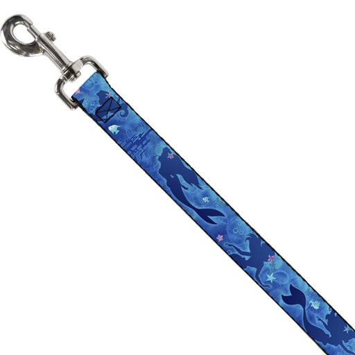 Dog Leash - Ariel Silhouette Poses/Castle Blues Dog Leashes Disney   