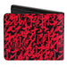 Bi-Fold Wallet - Mulan Chinese Characters Collage + Logo Black Red Bi-Fold Wallets Disney   