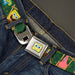 Sponge Bob Face CLOSE-UP Full Color Seatbelt Belt - SpongeBob & Patrick Starfish Bamboo Frames/Logo Webbing Seatbelt Belts Nickelodeon   