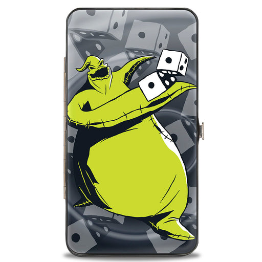 Hinged Wallet - Oogie Boogie Rolling Dice Pose + Scattered Dice Grays Hinged Wallets Disney   