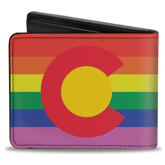 Bi-Fold Wallet - Colorado Flags2 Pride Bi-Fold Wallets Buckle-Down   