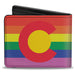 Bi-Fold Wallet - Colorado Flags2 Pride Bi-Fold Wallets Buckle-Down   