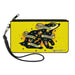 Canvas Zipper Wallet - LARGE - Harry Potter HUFFLEPUFF Badger PATIENCE DEDICATION LOYALTY Tattoo Yellow Canvas Zipper Wallets The Wizarding World of Harry Potter   