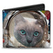 Bi-Fold Wallet - Astronaut Cats in Space Rainbows Stars Bi-Fold Wallets Buckle-Down   