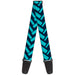 Guitar Strap - Jagged Chevron Navy Turquoise Guitar Straps Buckle-Down   