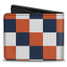 Bi-Fold Wallet - Checker Navy Orange White Bi-Fold Wallets Buckle-Down   