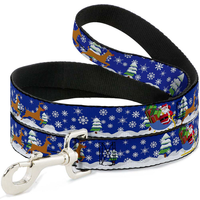 Dog Leash - Santa & Reindeers Dog Leashes Buckle-Down   