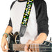Guitar Strap - CASH MONEY w $$$ Black White Yellow Green Guitar Straps Buckle-Down   
