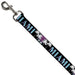Dog Leash - MIAMI/Palm Trees Black/White/Pink//Teal Dog Leashes Buckle-Down   