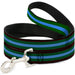 Dog Leash - Stripes Brown/Green/Baby Blue Dog Leashes Buckle-Down   
