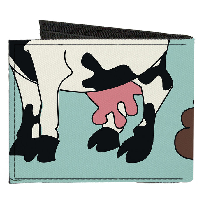 Canvas Bi-Fold Wallet - Cow Poops Color Canvas Bi-Fold Wallets Buckle-Down   