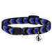 Cat Collar Breakaway - Chevron Blue Black Gray Breakaway Cat Collars Buckle-Down   