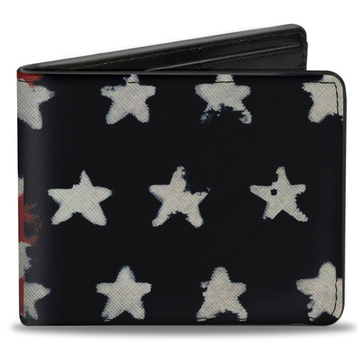 Bi-Fold Wallet - Stars & Stripes Painting Bi-Fold Wallets Buckle-Down   