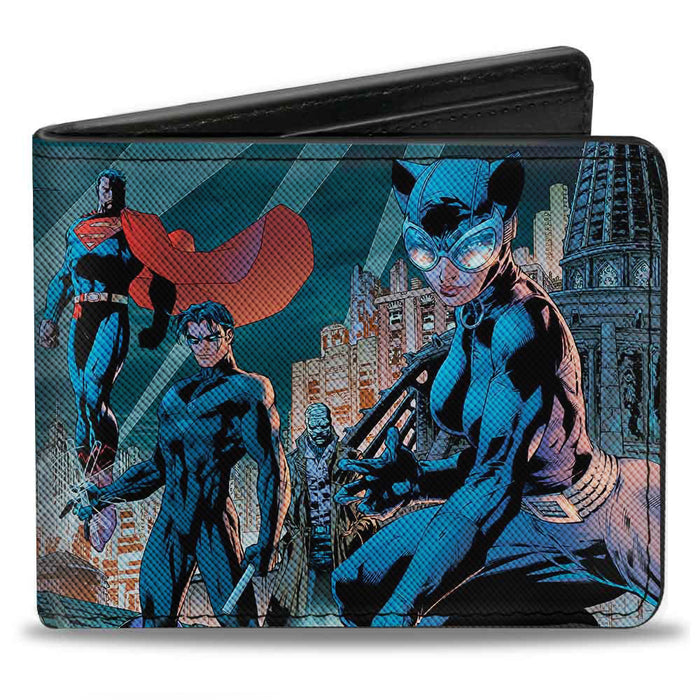 Bi-Fold Wallet - Batman Issue #619 Hush 9-Character Gotham City Skyline Cover Pose Bi-Fold Wallets DC Comics   