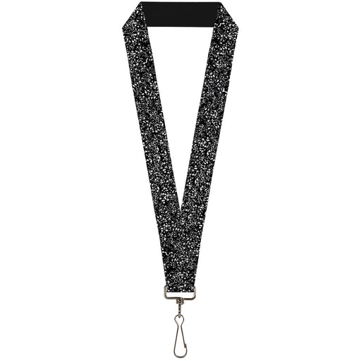 Lanyard - 1.0" - Speckle Black White Lanyards Buckle-Down   