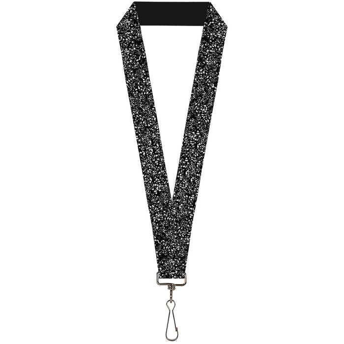 Lanyard - 1.0" - Speckle Black White Lanyards Buckle-Down   