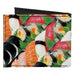 Canvas Bi-Fold Wallet - Sushi Vivid Canvas Bi-Fold Wallets Buckle-Down   
