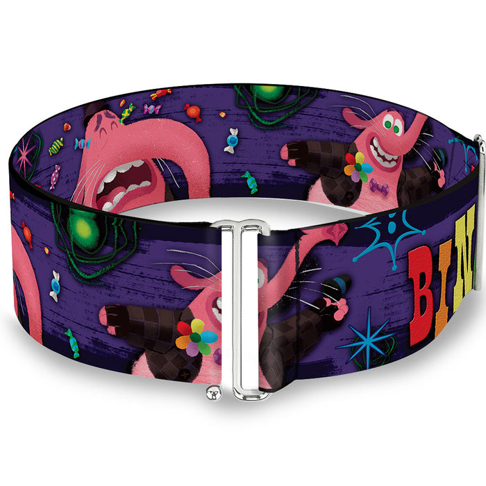Cinch Waist Belt - BING BONG Poses Candy Purples Multi Color Womens Cinch Waist Belts Disney   