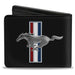 Bi-Fold Wallet - Ford Mustang w Bars Logo CENTERED Bi-Fold Wallets Ford   