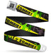 BD Wings Logo CLOSE-UP Full Color Black Silver Seatbelt Belt - Zombies Biohazard Black/Yellow/Green Webbing Seatbelt Belts Buckle-Down   