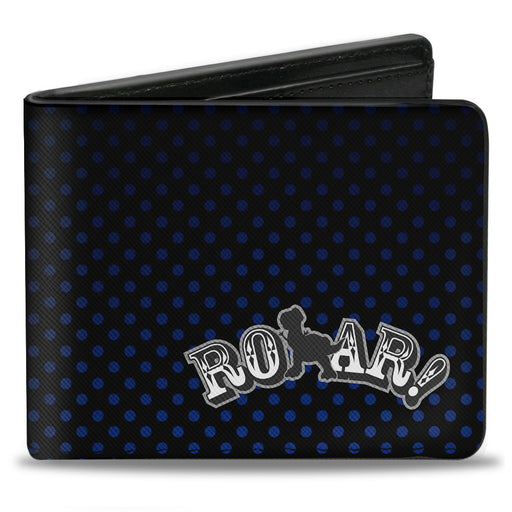 Bi-Fold Wallet - Toy Story Rex ROAR! Halftone Black Blues Gray White Bi-Fold Wallets Disney   