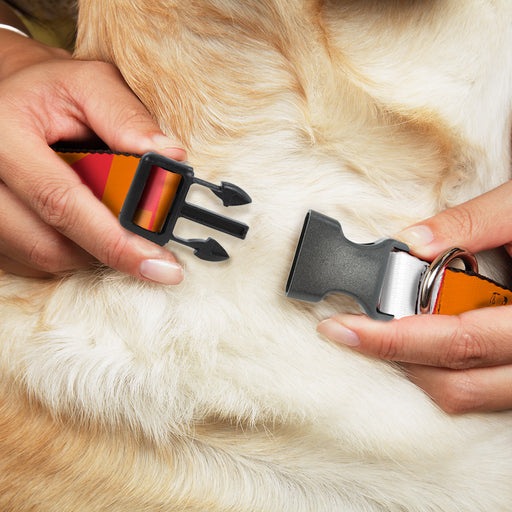 Plastic Clip Collar - BUCKLE-DOWN Shapes Red/Orange Plastic Clip Collars Buckle-Down   