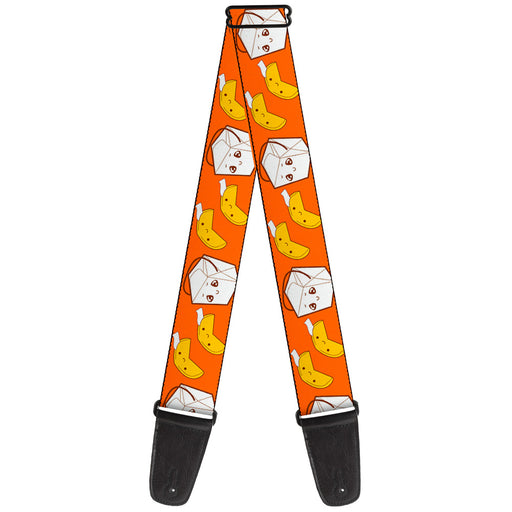 Guitar Strap - Take Out Fortune Cookies Orange Guitar Straps Buckle-Down   