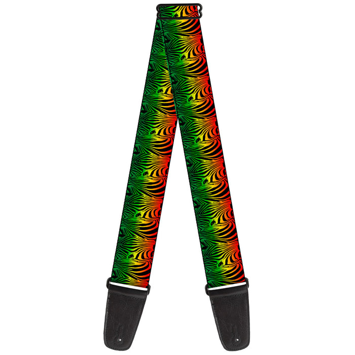 Guitar Strap - Zebra Head Rasta Guitar Straps Buckle-Down   