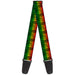 Guitar Strap - Zebra Head Rasta Guitar Straps Buckle-Down   