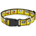 Plastic Clip Collar - SpongeBob 10-Expressions Filmstrip Yellows/Black/White Plastic Clip Collars Nickelodeon   