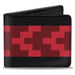 Bi-Fold Wallet - Chevron 8-Bit Black Reds Bi-Fold Wallets Buckle-Down   