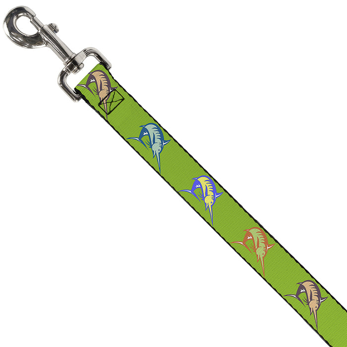 Dog Leash - Marlin Green/Multi Color Dog Leashes Buckle-Down   