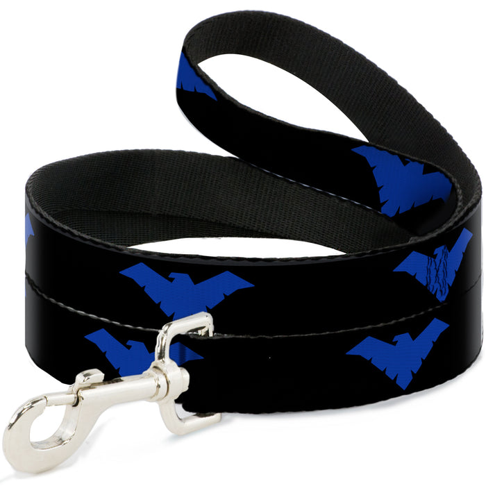 Dog Leash - Nightwing Logo Black/Blue Dog Leashes DC Comics   