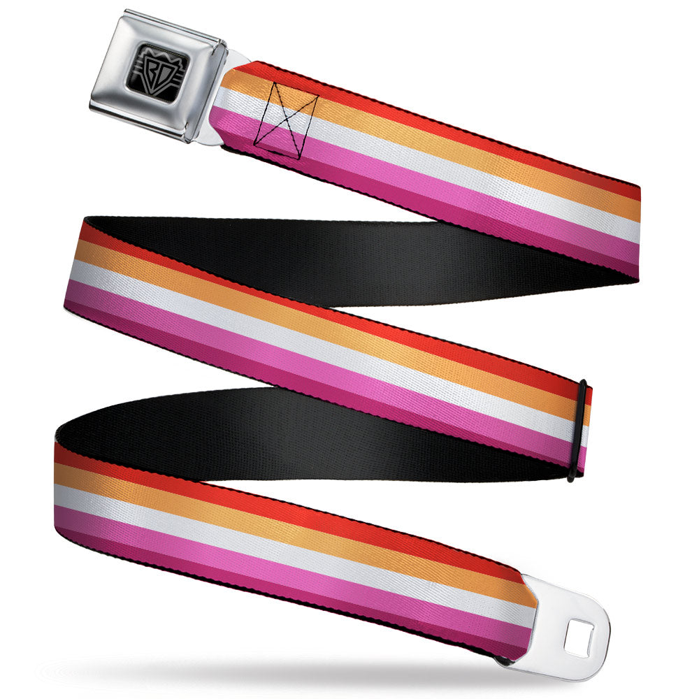 Purse Strap - Flag Lesbian Five Stripe Oranges White Pinks